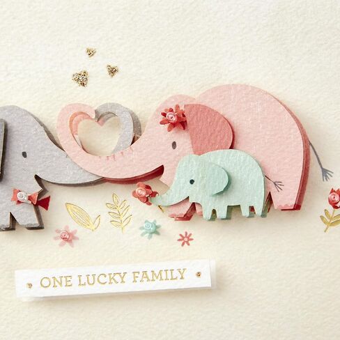 Hallmark Signature Mothers Day Card to Wife (Lucky Family) (799MBC1029) in Saudi Arabia