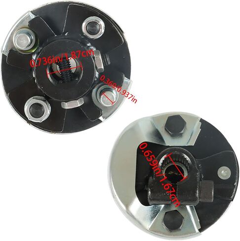 WFLNHB Spline Rag Joint Steering Coupler 3/4 DD x 3/4-30 Replacement for GM Power & Manual Steering Boxes in Saudi Arabia