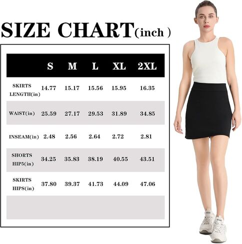 4HOW تنانير التنس للنساء مع جيب داخلي قصير تنورة رياضية للجولف للصيف غير الرسمي مقاس S-XXL in Kuwait
