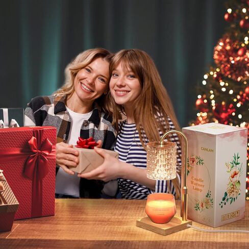 CANLAM 2 Heating & 1 LED Bulbs - Candle Warmer Lamp with Timer Gifts for Mom Adjustable Height Dimmable Electric Candle Warming Lamps for Jar Candles 3 Bulbs (CL01) in Saudi Arabia