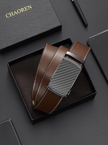 حزام سقاطة جلدي للرجال من CHAOREN - مقاس قابل للتخصيص، نمط سهل (35 مم) in Kuwait