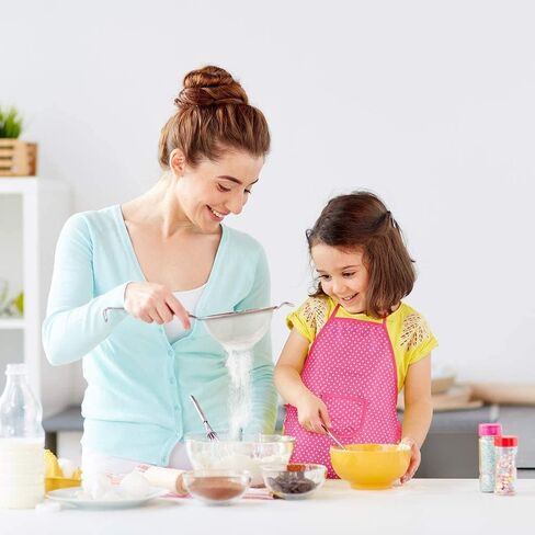 niolio Kids Cooking and Baking Chef Set - 24 Pcs Includes Apron, Chef Hat, Oven Mitt, Pot Holders, Rolling Pin, Spoon, Cookie Cutters & Baking Utensil for Little Girls Age 3+ Years Old Kids Toys in Saudi Arabia