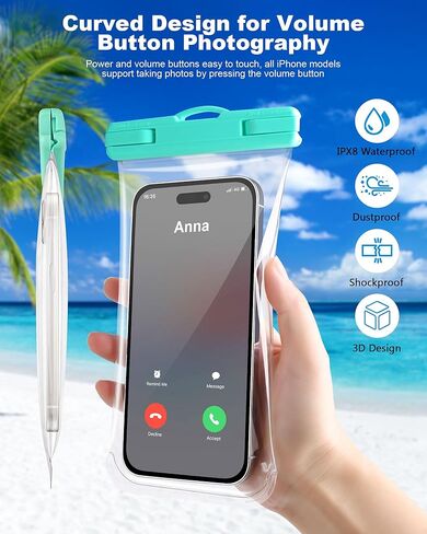 MR.LUYU Waterproof Phone Pouch [Curved], 2024 Cruise Ship Essentials Must Haves Dry Bag for Vacation Travel Kayak Beach Accessories Case for iPhone 15 14 13 12 Plus Pro Max Galaxy - 2 Pack in Saudi Arabia
