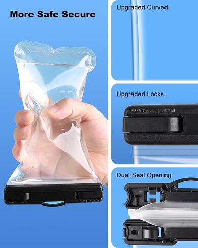 MR.LUYU Waterproof Phone Pouch [Curved], 2024 Cruise Ship Essentials Must Haves Dry Bag for Vacation Travel Kayak Beach Accessories Case for iPhone 15 14 13 12 Plus Pro Max Galaxy - 2 Pack in Saudi Arabia