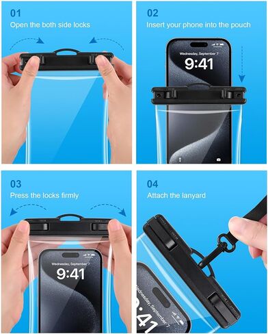 MR.LUYU Waterproof Phone Pouch [Curved], 2024 Cruise Ship Essentials Must Haves Dry Bag for Vacation Travel Kayak Beach Accessories Case for iPhone 15 14 13 12 Plus Pro Max Galaxy - 2 Pack in Saudi Arabia