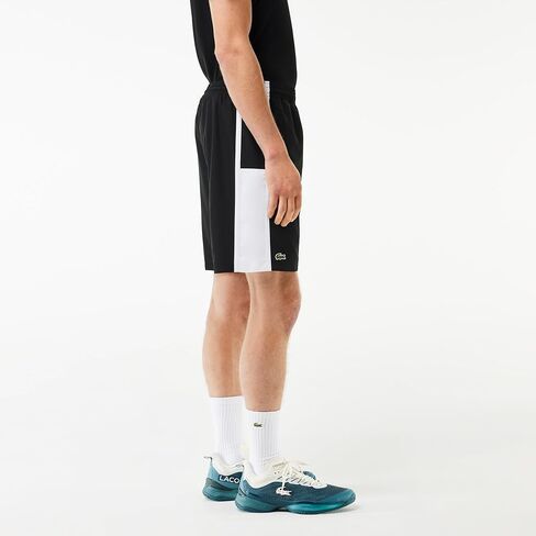 شورت Lacoste الرجالي من قماش التفتا ديامانتي ذو المقاس الكلاسيكي والملون in Saudi Arabia
