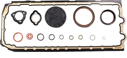 AUCERAMIC 11137548031 Oil Pan Gasket Set Crankcase Cover Gasket Fit for BMW 328i 528i 128i X3 X5 Z4 E90 E92 E60 3.0L 2.5L N52 N53 in Kuwait