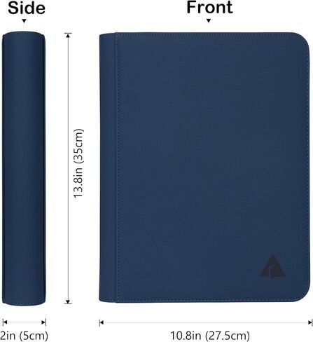 Rayvol Premium 500+ Pockets Card Binder, 9-Pocket Ringless Trading Card Album Folder - Side Loading UltraSonic-9504 Tech Zip Binder for TCG -Black in Saudi Arabia