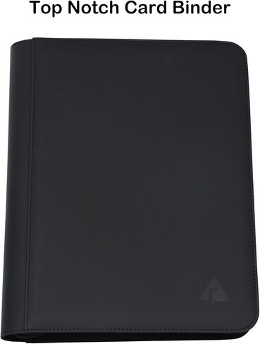 Rayvol Premium 500+ Pockets Card Binder, 9-Pocket Ringless Trading Card Album Folder - Side Loading UltraSonic-9504 Tech Zip Binder for TCG -Black in Saudi Arabia