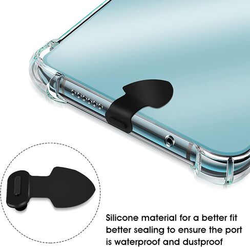 cobee USB C Port Dust Plugs, 3PCS Type C Anti Dust Plug Silicone Plug Phone Dust Cap Plugs USB C Dust Cover Caps Anti Lost Charging Port Dust Cover for Laptop Smartphones(Shield-Shaped) in Saudi Arabia