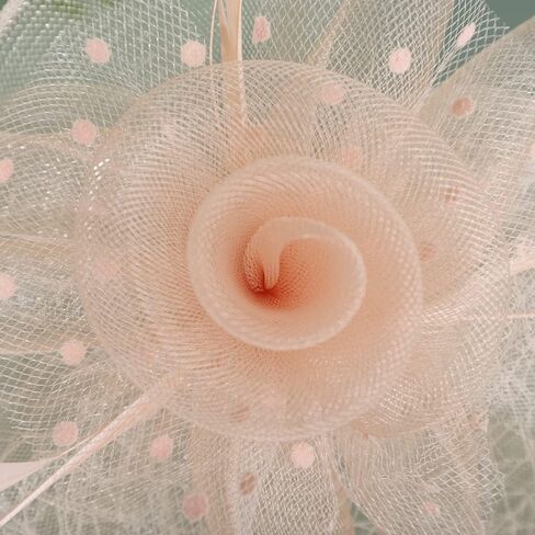 JWICOS Fascinators Hat for Women Tea Party Headband Kentucky Derby Wedding Flower Cocktail Mesh Feathers Hair Clip in Saudi Arabia