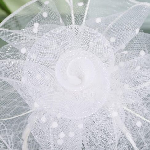 JWICOS Fascinators Hat for Women Tea Party Headband Kentucky Derby Wedding Flower Cocktail Mesh Feathers Hair Clip in Saudi Arabia