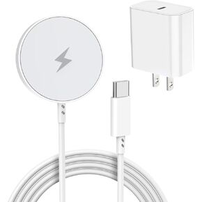 [Apple MFi Certified]Mag-Safe Charger for iPhone 17/16/15,15W Fast Magnetic Wireless Charging Pad with USBC PD Block for iPhone 17/17 Air/17 Pro Max/17 Pro/16 Pro Max/16/15/14/13/12/11,AirPods 3/Pro 2 in Saudi Arabia