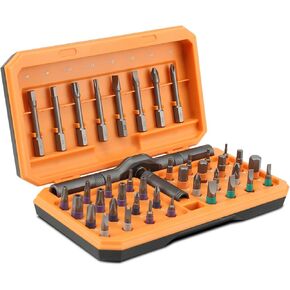 42 in 1 Magnetic Screwdriver Set Precision Screwdriver Mini Removable self-assembly Magnetic DIY Precision Tool kit for Computer, Mobile Phone, Laptop, Game Console, Watch, Camera, Eyeglasses Orange in Kuwait