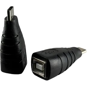 محول طابعة USB C نوع ذكر إلى B أنثى قابس الطباعة للطابعة الماسح الضوئي B إلى in Kuwait