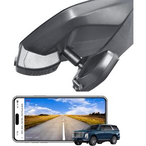 4K Front & 2K Rear 2 Channel HDR Dash Cam, Dual STARVIS 2 IMX678 IMX675, for Cadillac Escalade/Escalade ESV 2015-2020(Model B), 5GHz WiFi, GPS, 128GB Card in Kuwait