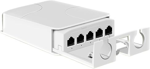 Waterproof POE Extender 5-Port Repeater 100Mbps Outdoor Network IP55 44-57V in Saudi Arabia