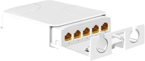 في الهواء الطلق مقاوم للماء 1000Mbps POE موسع مكرر 1-الإدخال 4-الإخراج 48 فولت محول الشبكة (5 قطعة موسع PoE) in Saudi Arabia