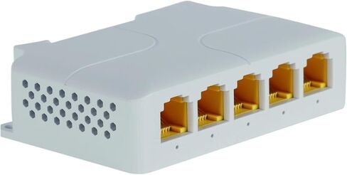 100-Piece 5-Port Outdoor PoE Gigabit Extender 1-Input 4-Output Repeater 1000Mbps Passive 250M Network 44-57V in Saudi Arabia