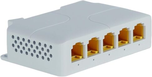 100-Piece 5-Port Outdoor PoE Gigabit Extender 1-Input 4-Output Repeater 1000Mbps Passive 250M Network 44-57V in Saudi Arabia