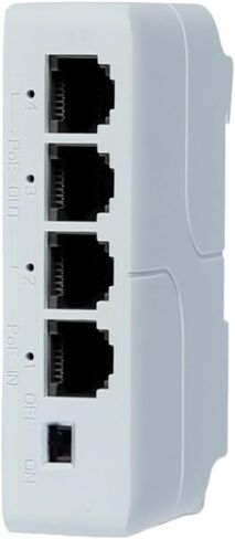 4-Port POE Extender 10/100Mbps 1 to 3 Network Switch Repeater and Play Standard in Saudi Arabia