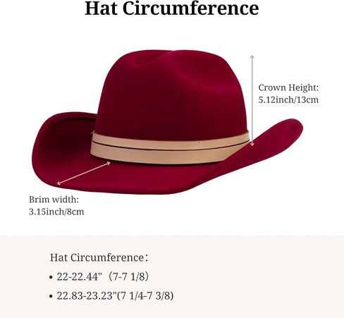 MIX BROWN Cowboy Hat for Men Western Hats for Women 100% Australian Wool Cowgirl Hat Felt Outback Fedora Hat Wide Brim in Kuwait