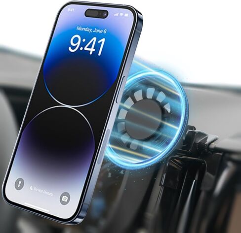 Car Phone Holder Mount for Volvo XC60 2018-2025 Car Accessories Car Mount 360°Rotation for Car Phone Holder Magnetic Hands Free Compatible with iPhone Samsung Smartphones in Saudi Arabia