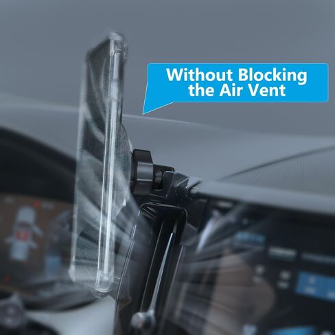 Car Phone Holder Mount for Volvo XC60 2018-2025 Car Accessories Car Mount 360°Rotation for Car Phone Holder Magnetic Hands Free Compatible with iPhone Samsung Smartphones in Saudi Arabia