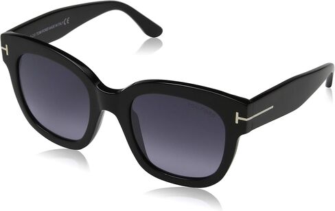 Tom Ford FT0591 01A Shiny Black Ian Round Sunglasses Lens Category 3 Size 51mm in Saudi Arabia