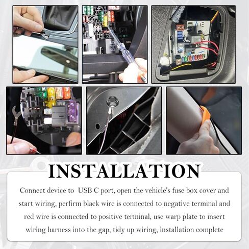 9.68Ft Type C Dash Cam Hardwire Kit 12-30V to 5V,Hardwire Kit for Dash Camera Includes 5A Blade Fuse/Fuse Tap/Power Cable/Tool,Dashcam Hardwires Kits USB C with Low Voltage Protection in Saudi Arabia