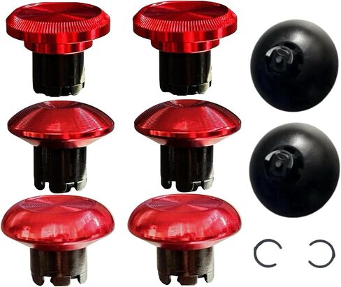 10 في 1 استبدال عصا التحكم المعدنية القابلة للتبديل لجهاز Ps5 Ps4 Ps5 وحدة تحكم الحافة المزدوجة، ملحقات مقابض الإبهام التناظرية القابلة للتبديل مع 6 عصا تحكم، قاعدتين، حلقتين كبس (أسود) in Kuwait