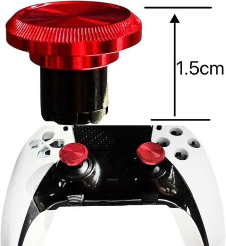 10 في 1 استبدال عصا التحكم المعدنية القابلة للتبديل لجهاز Ps5 Ps4 Ps5 وحدة تحكم الحافة المزدوجة، ملحقات مقابض الإبهام التناظرية القابلة للتبديل مع 6 عصا تحكم، قاعدتين، حلقتين كبس (أسود) in Kuwait