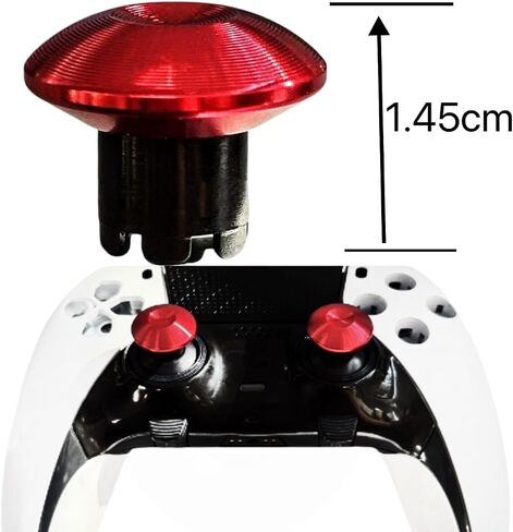 10 في 1 استبدال عصا التحكم المعدنية القابلة للتبديل لجهاز Ps5 Ps4 Ps5 وحدة تحكم الحافة المزدوجة، ملحقات مقابض الإبهام التناظرية القابلة للتبديل مع 6 عصا تحكم، قاعدتين، حلقتين كبس (أسود) in Kuwait