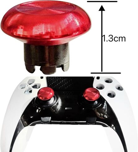 10 في 1 استبدال عصا التحكم المعدنية القابلة للتبديل لجهاز Ps5 Ps4 Ps5 وحدة تحكم الحافة المزدوجة، ملحقات مقابض الإبهام التناظرية القابلة للتبديل مع 6 عصا تحكم، قاعدتين، حلقتين كبس (أسود) in Kuwait