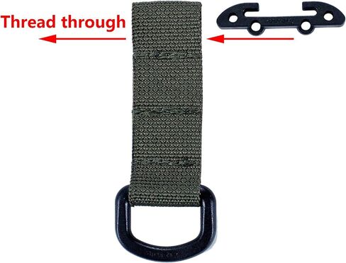 مشبك تكتيكي Molle D Ring Hook، حامل مفاتيح بلاستيكي Molle T Mount Bar، ملحقات حزام واجب بمشبك القفاز in Kuwait
