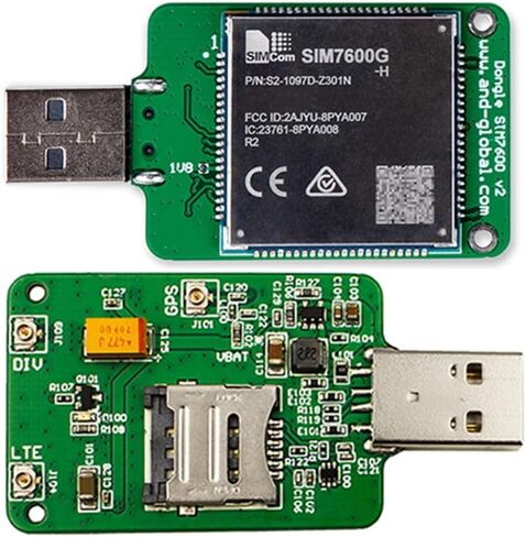 SIMCOM SIM7600G H USB Dongle HSPA+ GSM GPRS Edge UMTS LTE 4G Cat4 Module for SIM7600 SIM7500 SIM7600X-H Series in Saudi Arabia