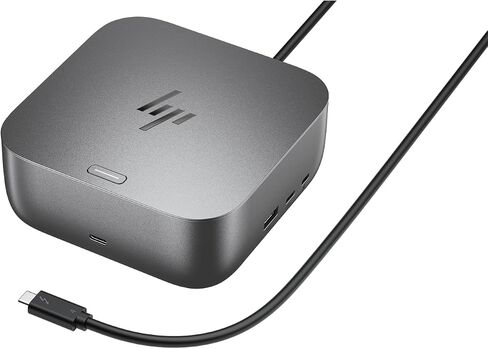 HP Thunderbolt 4 100W G6 Dock (9X472UT#ABA) + ZoomSpeed 6-ft DisplayPort Cable + ZoomSpeed 6-ft HDMI Cable + ZoomSpeed 6-ft Ethernet Cable + AOM Microfiber Cleaning Cloth in Saudi Arabia