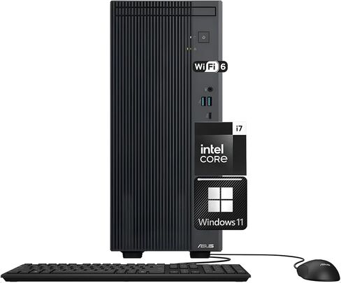 ASUS V500 Home & Business Desktop Computer Intel Core i7 (24 MB Cache, Up to 4.9GHz), 64GB RAM, 2TB PCIe SSD, Display Port, WiFi 6, HDMI, Keyboard & Mouse, 2-Monitor Support 4K, Windows 11 in Saudi Arabia