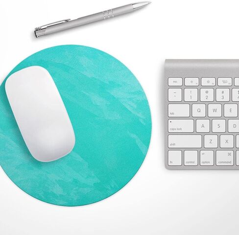 Design Skinz Subtle Pink Glimmer Waterproof Rubber Foam Backed Anti-Slip Mouse Pad for Home Work Office or Gaming Computer Desk - Round in Kuwait