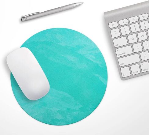 Design Skinz Subtle Pink Glimmer Waterproof Rubber Foam Backed Anti-Slip Mouse Pad for Home Work Office or Gaming Computer Desk - Round in Kuwait