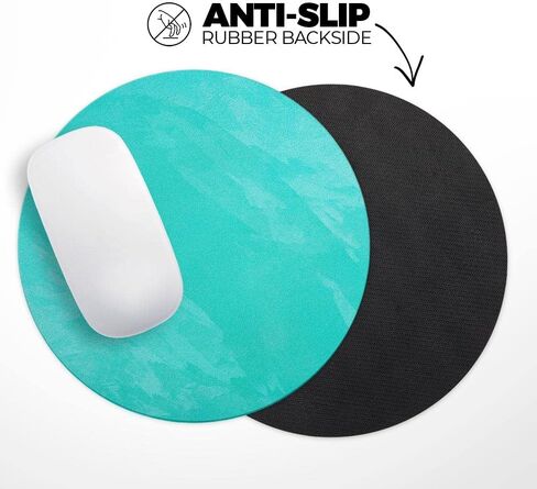 Design Skinz Subtle Pink Glimmer Waterproof Rubber Foam Backed Anti-Slip Mouse Pad for Home Work Office or Gaming Computer Desk - Round in Kuwait