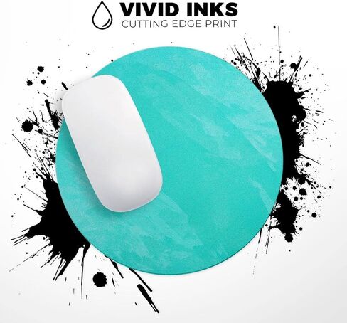 Design Skinz Subtle Pink Glimmer Waterproof Rubber Foam Backed Anti-Slip Mouse Pad for Home Work Office or Gaming Computer Desk - Round in Kuwait