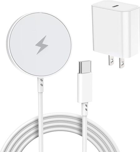 [معتمد من Apple MFi] شاحن Mag-Safe لهاتف iPhone 17/16/15، لوحة شحن لاسلكية مغناطيسية سريعة بقدرة 15 وات مع كتلة USBC PD لهاتف iPhone 17/17 Air/17 Pro Max/17 Pro/16 Pro Max/16/15/14/13/12/11، AirPods 3/Pro 2 in Saudi Arabia