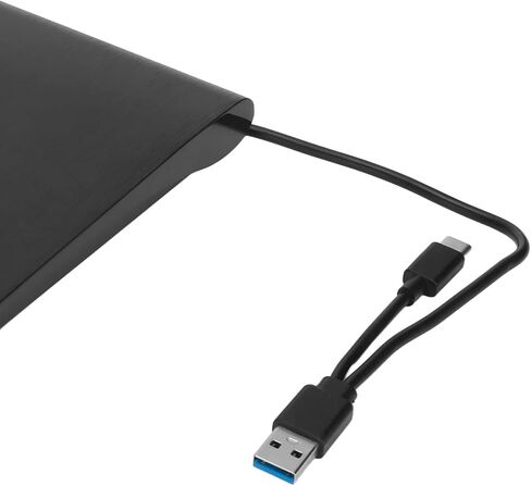 5Gbps Portable Notebook External DVD Drive Outer Case, USB3.0 SATA DVD Optical Drive Player, Power Saving Sleep Mode, for 12.7mm/9.5mm SATA DVD Drive, Support for Most in Saudi Arabia