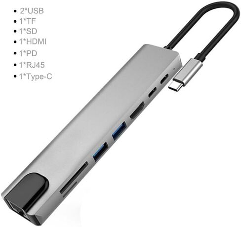 محول USB C إلى USB من النوع C متعدد المنافذ RJ45 مخرج C in Saudi Arabia