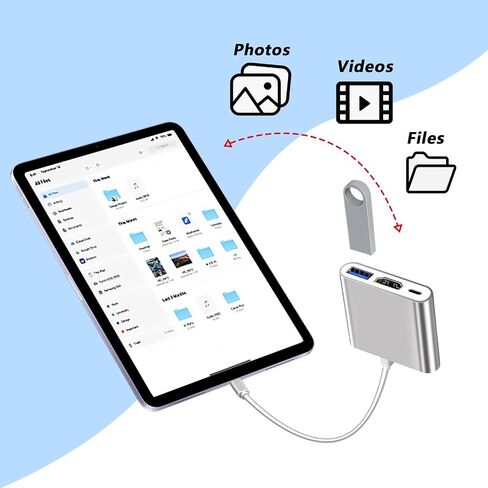3 في 1 USB-C إلى HDMI Hubs 4K Ultra HD، نقل بيانات عالي السرعة 5.0 جيجابت في الثانية، شحن PD 100 وات | متوافق مع لوحات مفاتيح USB، والفئران، والتليفزيون، وجهاز العرض، والشاشة، والأقراص الصلبة، والكمبيوتر المحمول، والهاتف | فضي in Kuwait