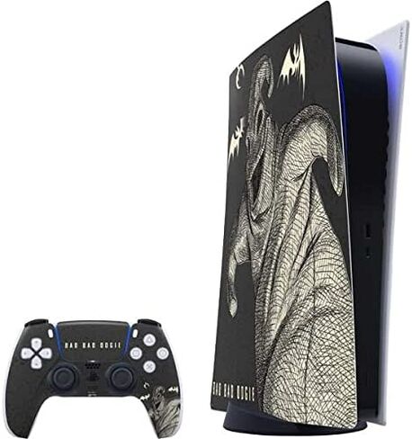 Skinit Decal Gaming Skin Compatible with PS5 Digital Edition Bundle - Officially Licensed Disney The Nightmare Before Christmas Jack Skellington Face Art Design in Saudi Arabia