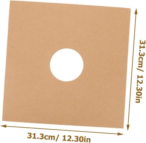 4Pcs Vinyl Record Sleeves Sturdy Brown Paper Outer Cases for Album Storage Protects Vinyl Collection for Music Lovers Enthusiasts Convenient Stylish Present Packaging in Saudi Arabia