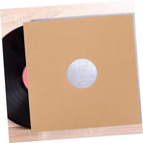 4Pcs Vinyl Record Sleeves Sturdy Brown Paper Outer Cases for Album Storage Protects Vinyl Collection for Music Lovers Enthusiasts Convenient Stylish Present Packaging in Saudi Arabia