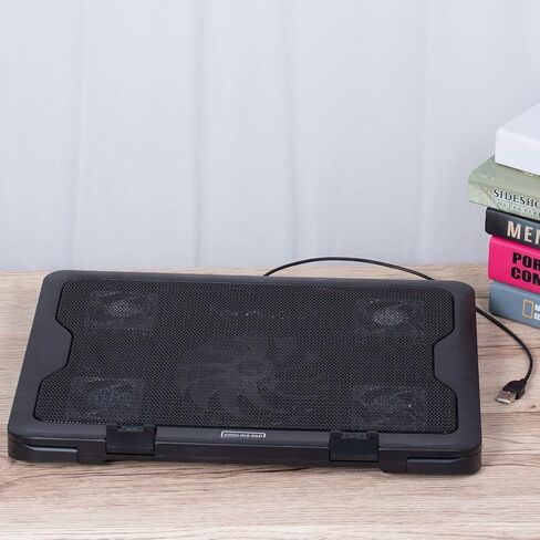 قاعدة تبريد للكمبيوتر المحمول مع مراوح USB موفرة للطاقة، حامل مروحة تبريد للكمبيوتر المحمول لتبديد حرارة الكمبيوتر المحمول، حصيرة تبريد سهلة التركيب in Kuwait